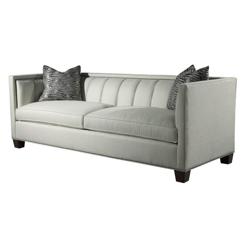 Elie Rectangular Channelled Sofa - English Georgian America