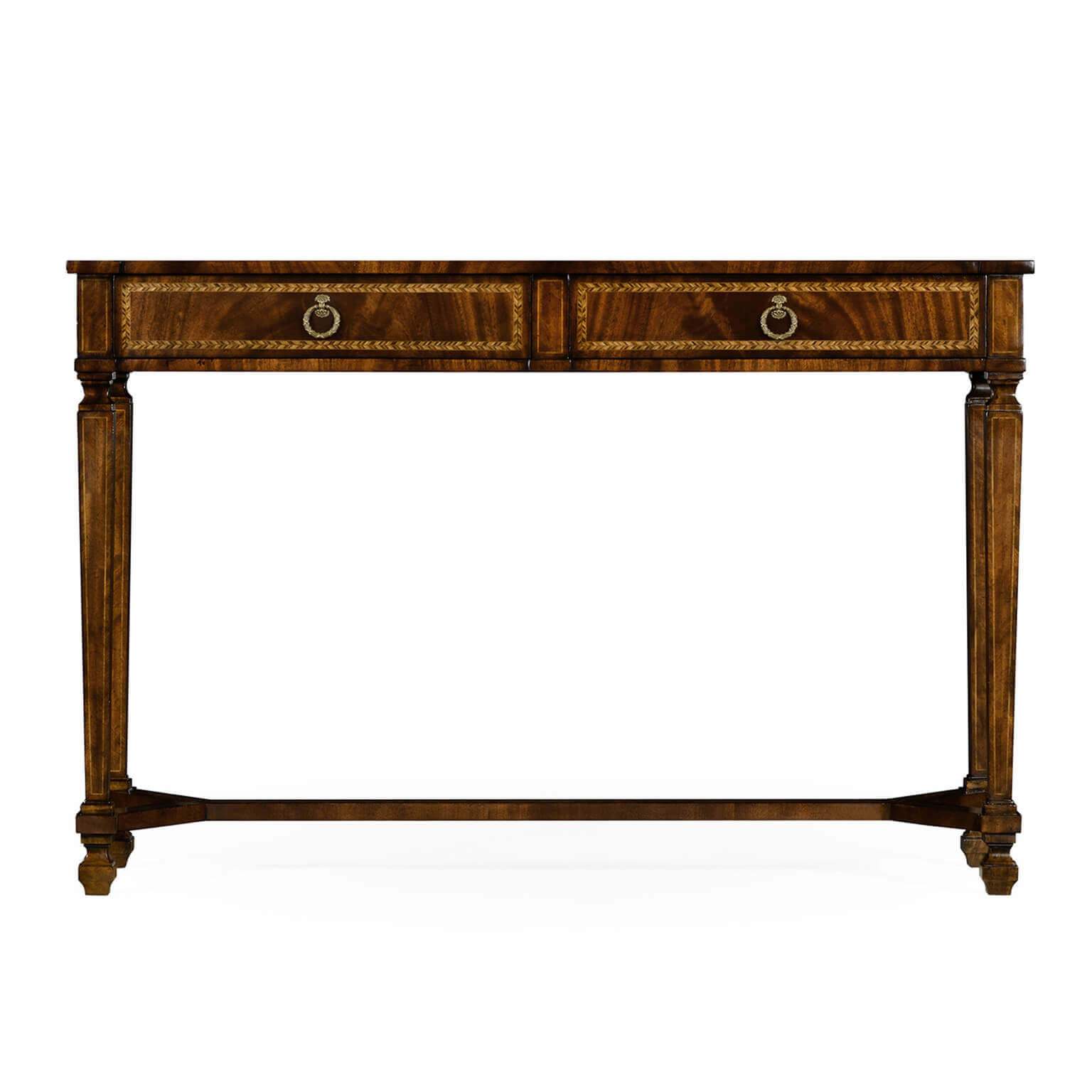 Empire Mahogany Console Table - English Georgian America