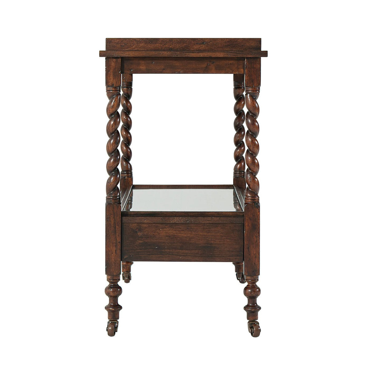 English Antiqued Serving Table - English Georgian America