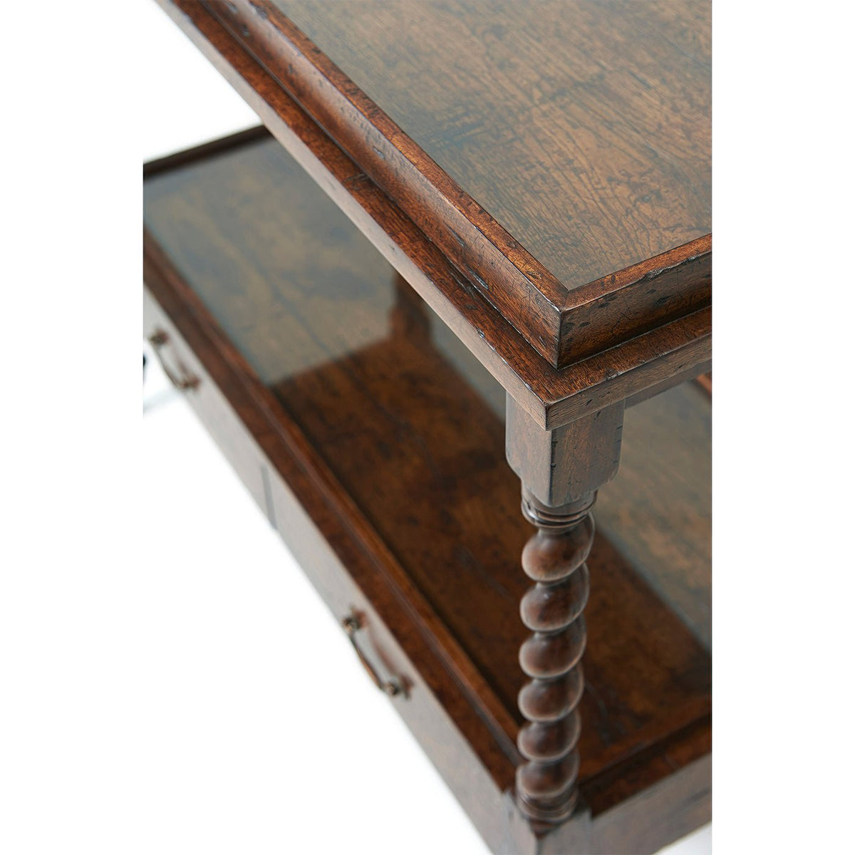 English Antiqued Serving Table - English Georgian America