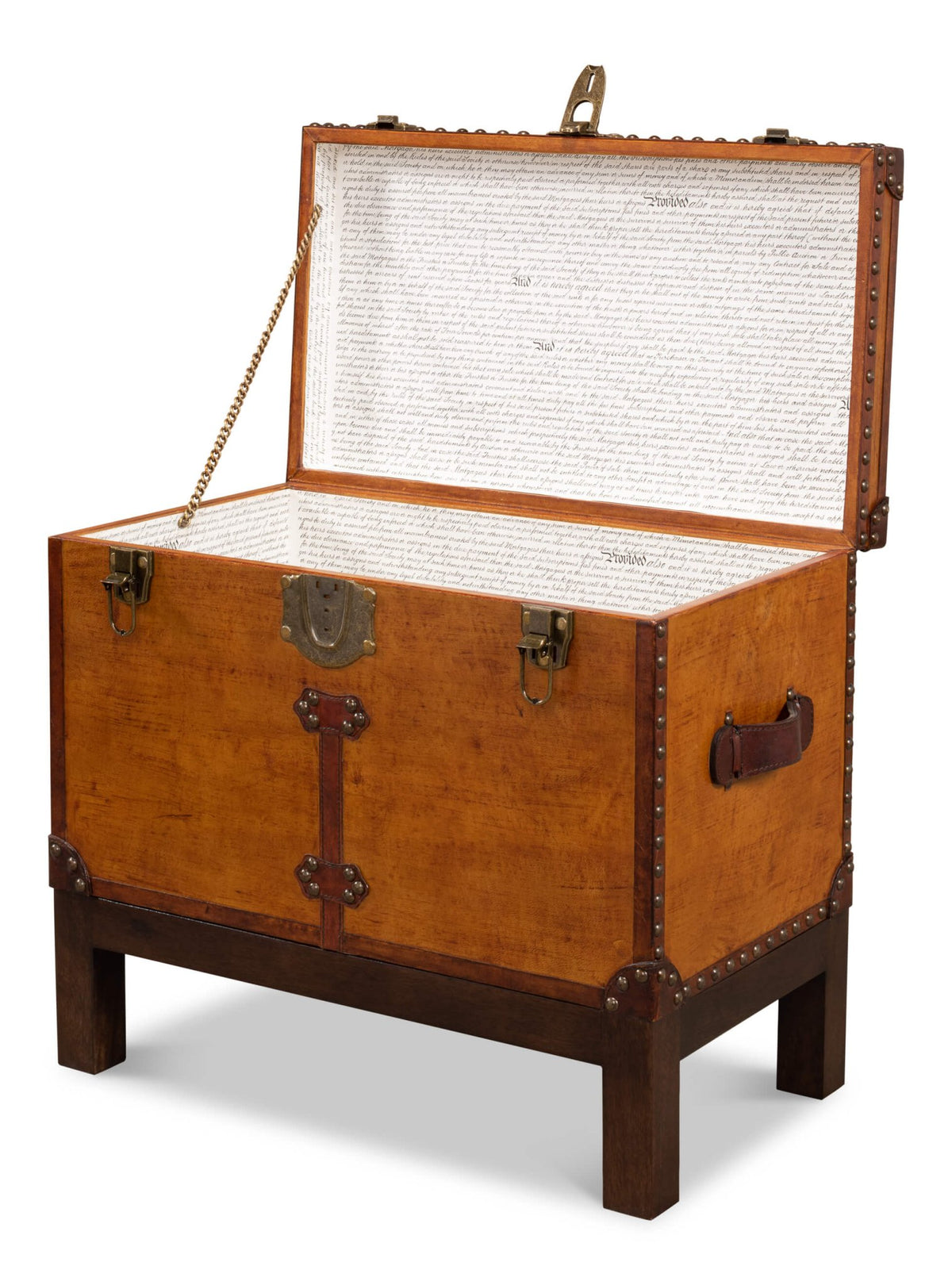 English Campaign Decorative Box on Stand - English Georgian America