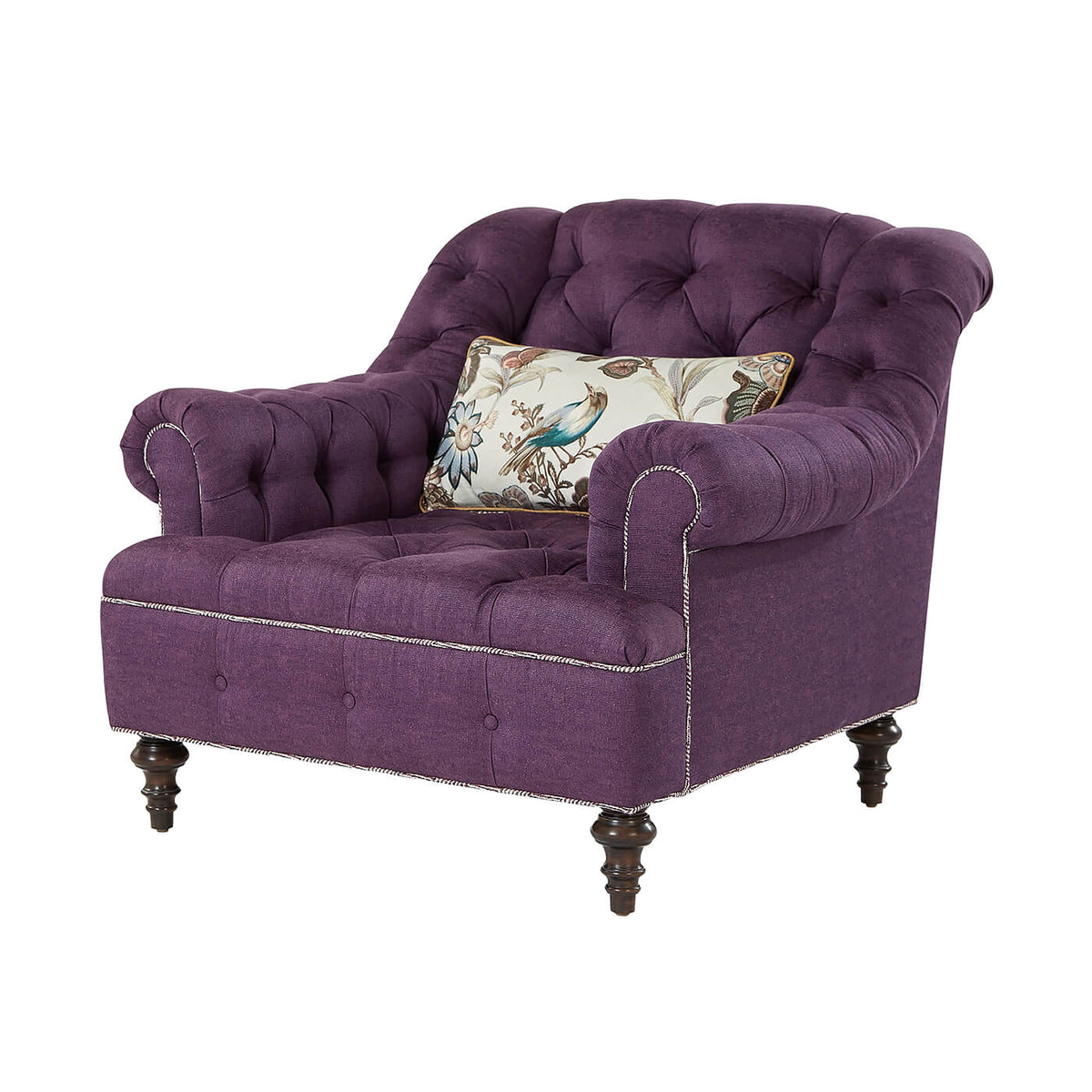 English Classic Tufted Club Chair - English Georgian America