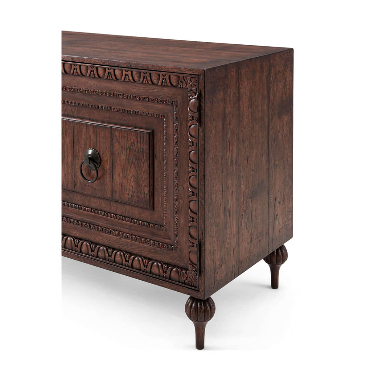 English Country Oak Cabinet - English Georgian America