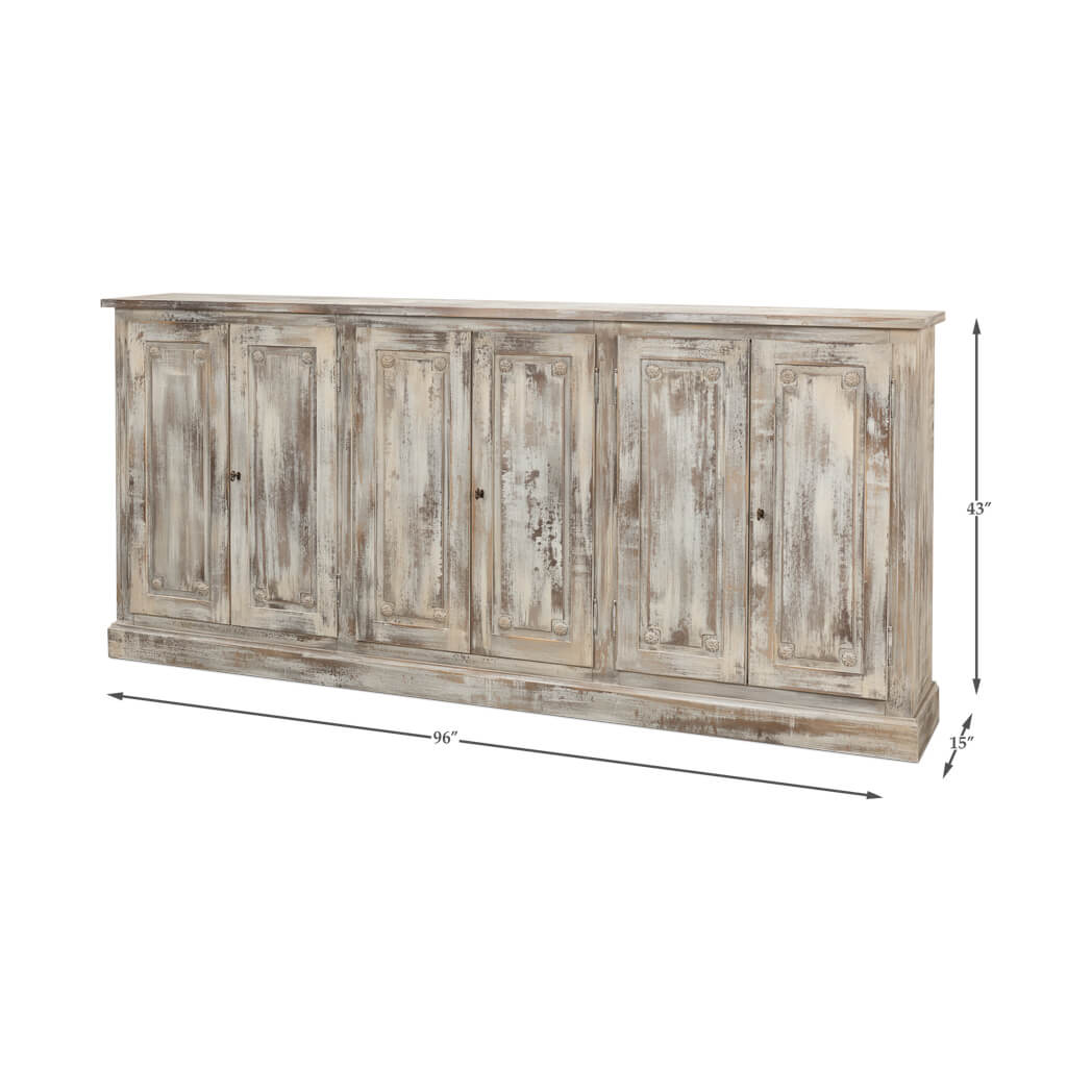 English Country Painted Sideboard - English Georgian America