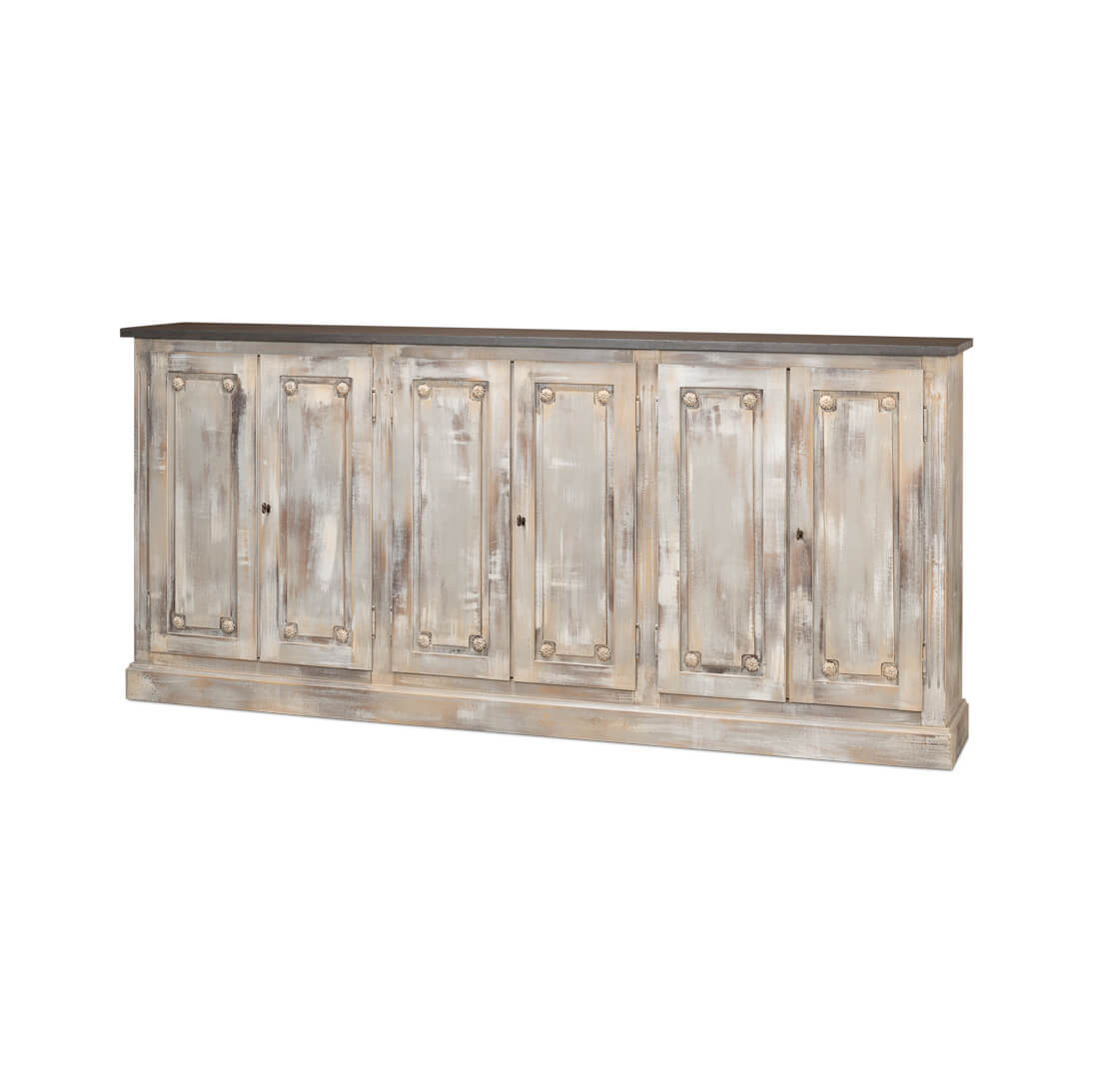 English Country Stone Painted Top Sideboard - English Georgian America