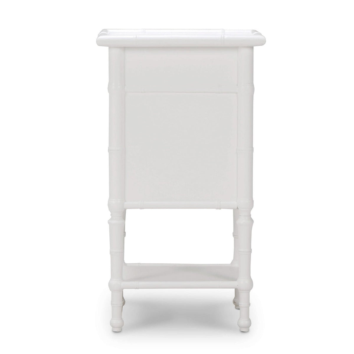 English Country White Painted End Table - English Georgian America