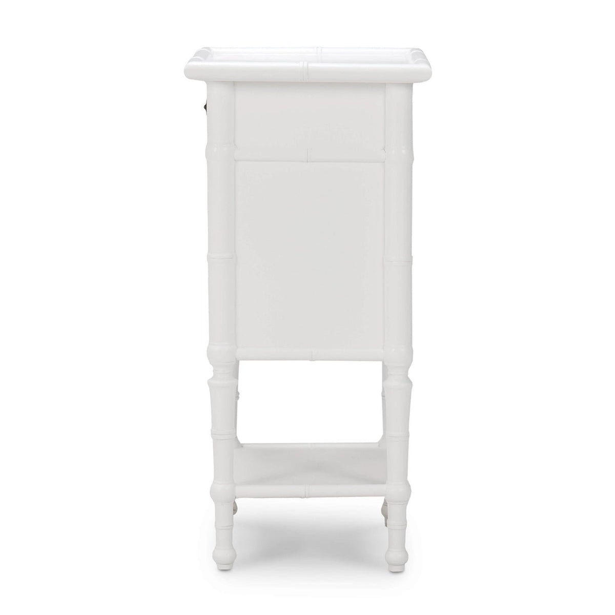 English Country White Painted End Table - English Georgian America