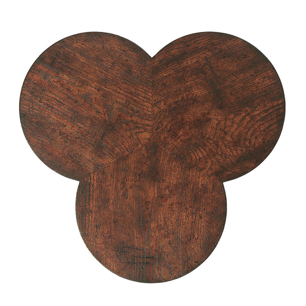 English Cricket Clover Side Table - English Georgian America