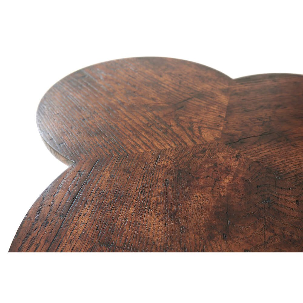 English Cricket Clover Side Table - English Georgian America