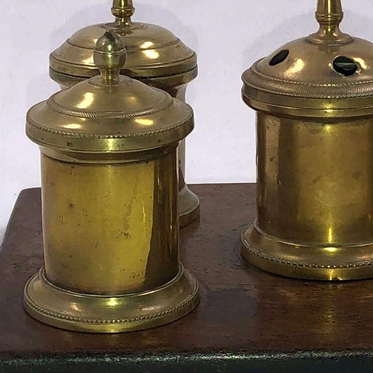 English Desk Set Inkwell - English Georgian America