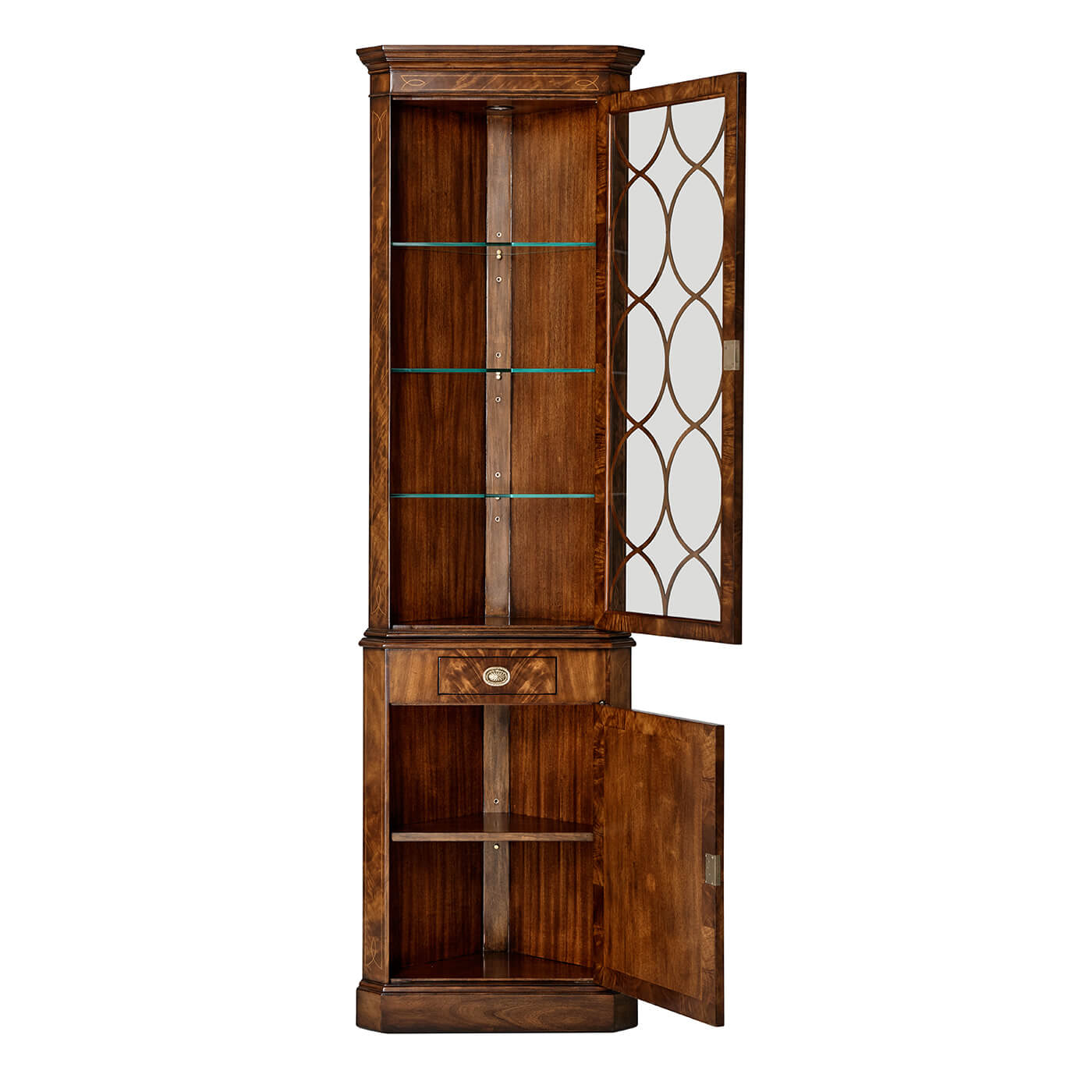 English Georgian Corner Cabinet - English Georgian America