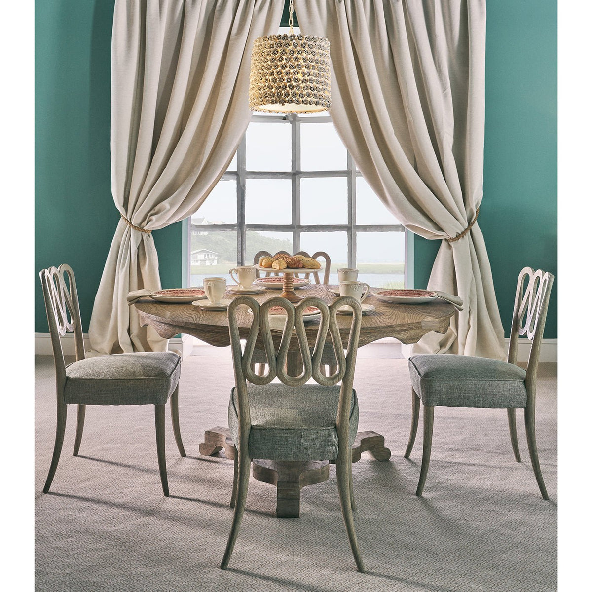 English Grayed Oak Breakfast Table - English Georgian America