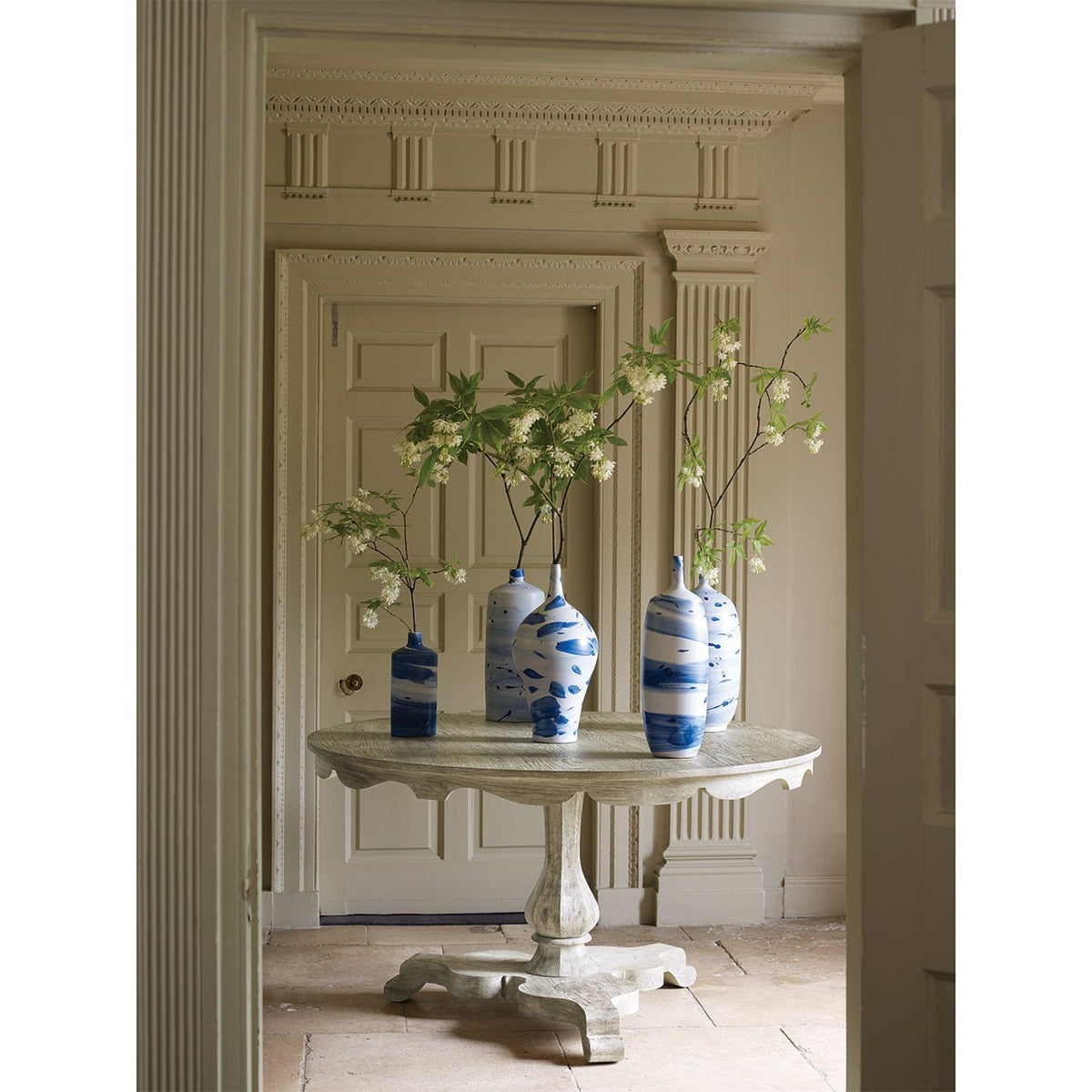 English Grayed Oak Breakfast Table - English Georgian America