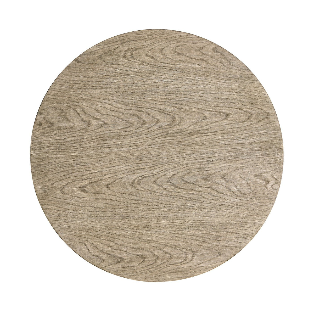 English Grayed Oak Round End Table - English Georgian America