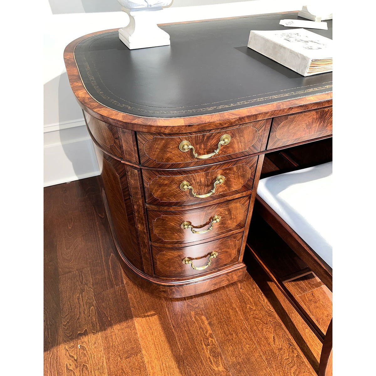 English Leather Top Desk - English Georgian America