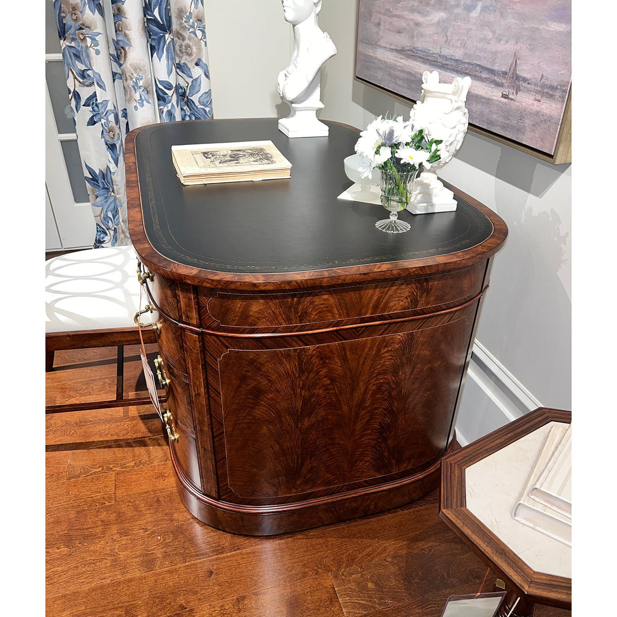 English Leather Top Desk - English Georgian America