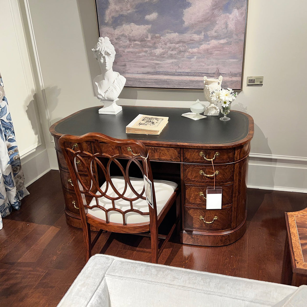 English Leather Top Desk - English Georgian America