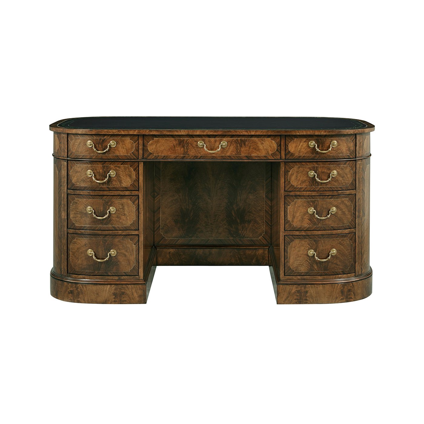 English Leather Top Desk - English Georgian America