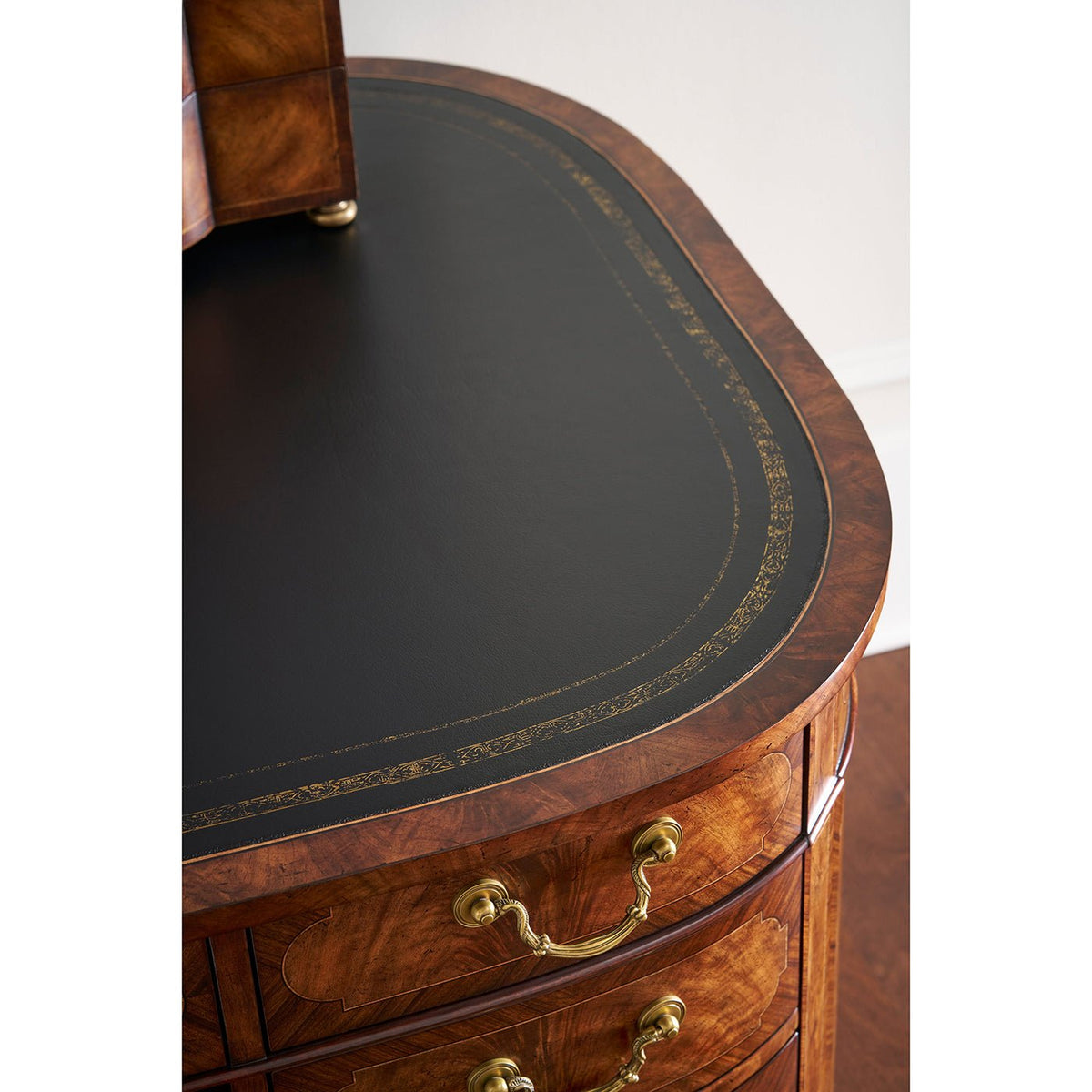 English Leather Top Desk - English Georgian America