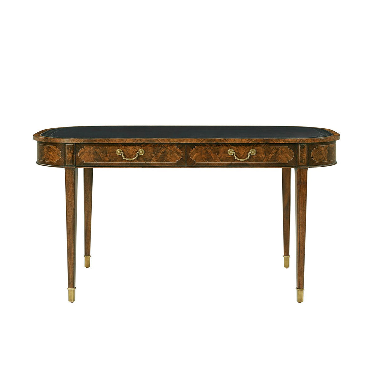 English Leather Top Writing Table - English Georgian America
