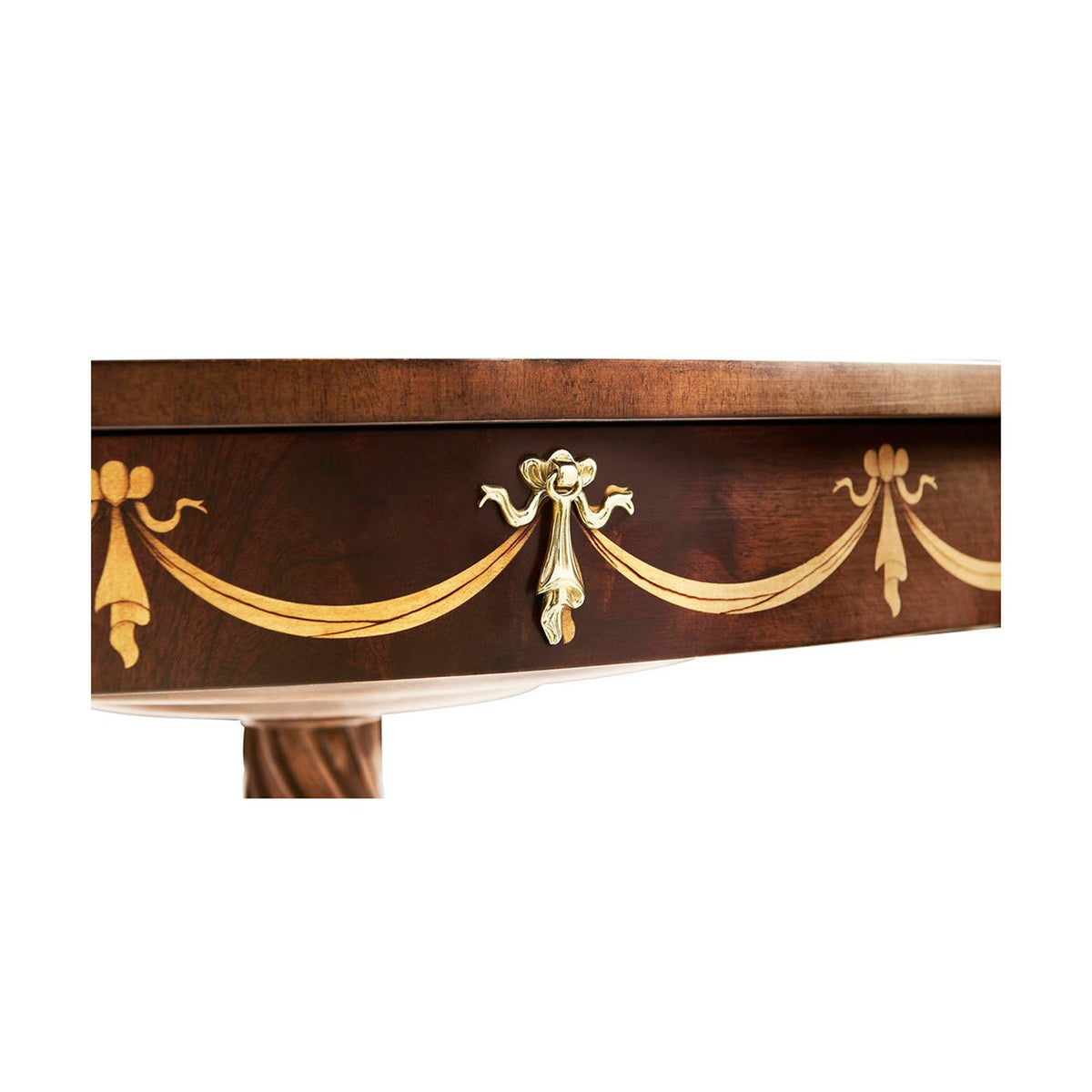 English Mahogany Oval Side Table - English Georgian America