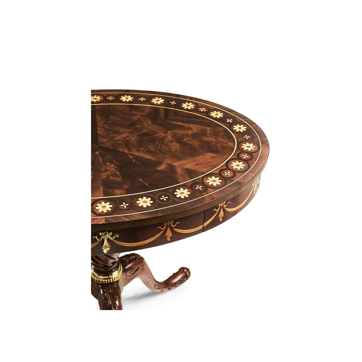 English Mahogany Oval Side Table - English Georgian America