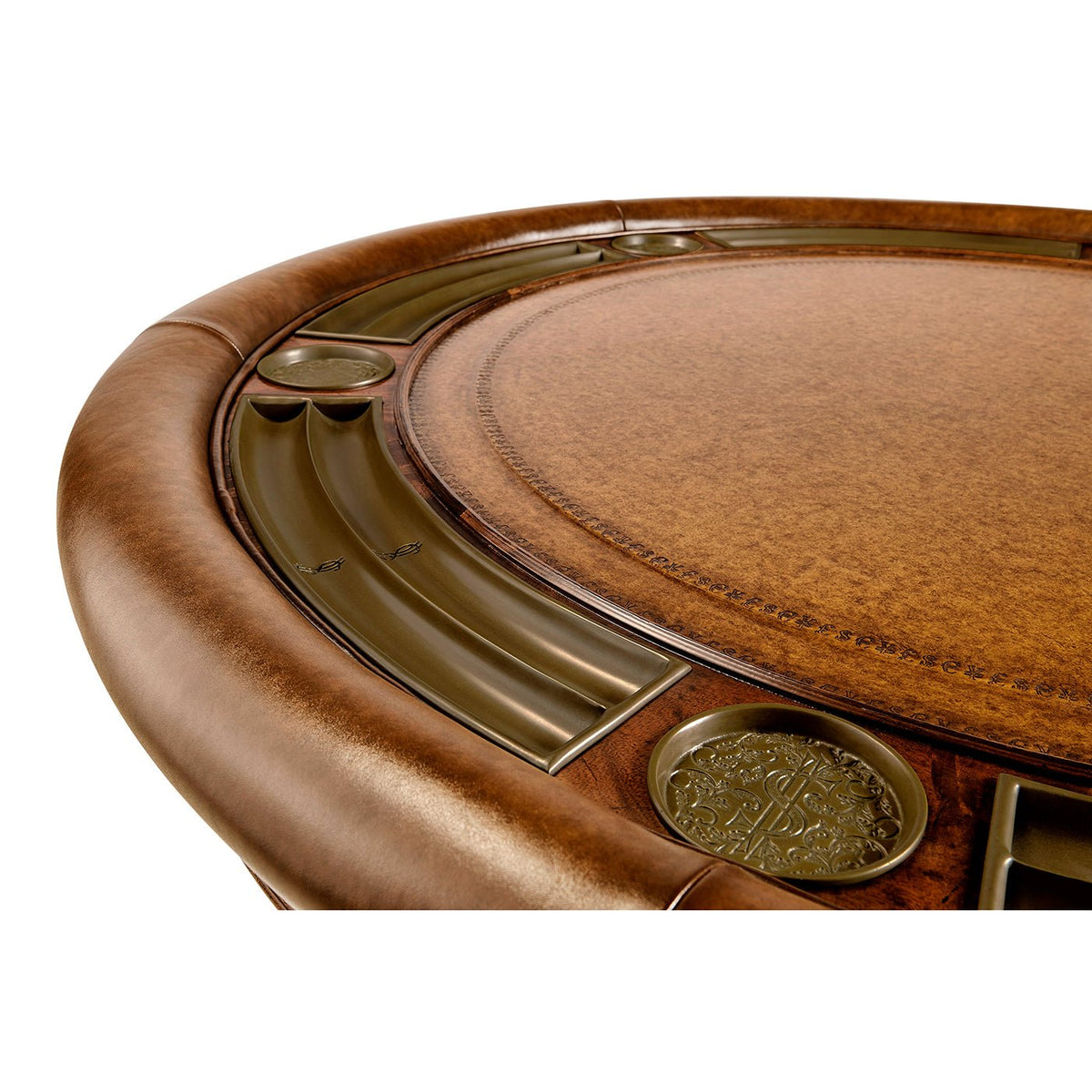 English Mahogany Round Poker Table - English Georgian America