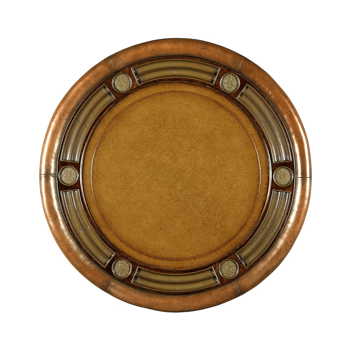 English Mahogany Round Poker Table - English Georgian America