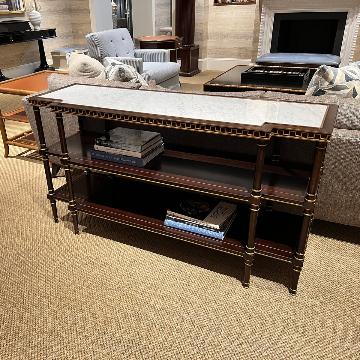 English Three Tier Console Table - English Georgian America