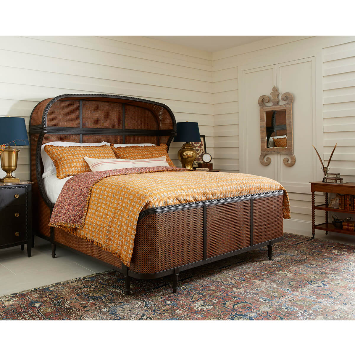 English Three Tier End Table - English Georgian America