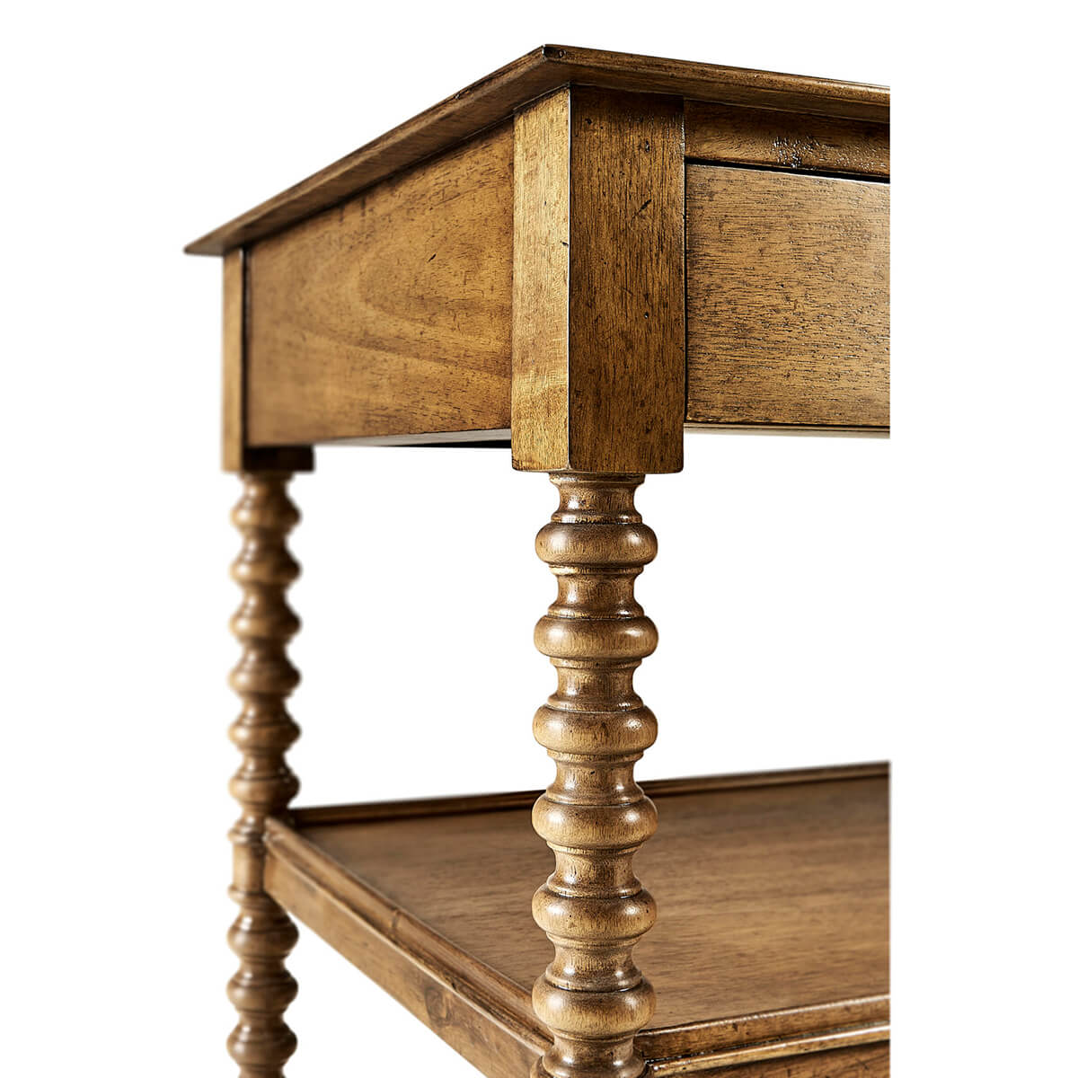English Three Tier End Table - English Georgian America