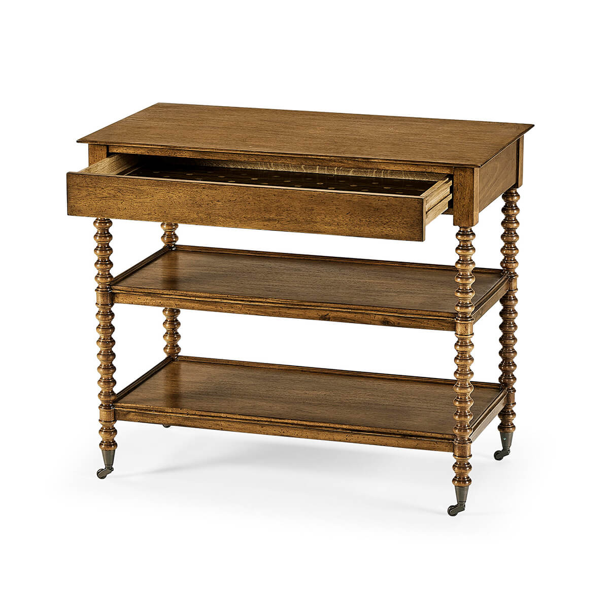 English Three Tier End Table - English Georgian America