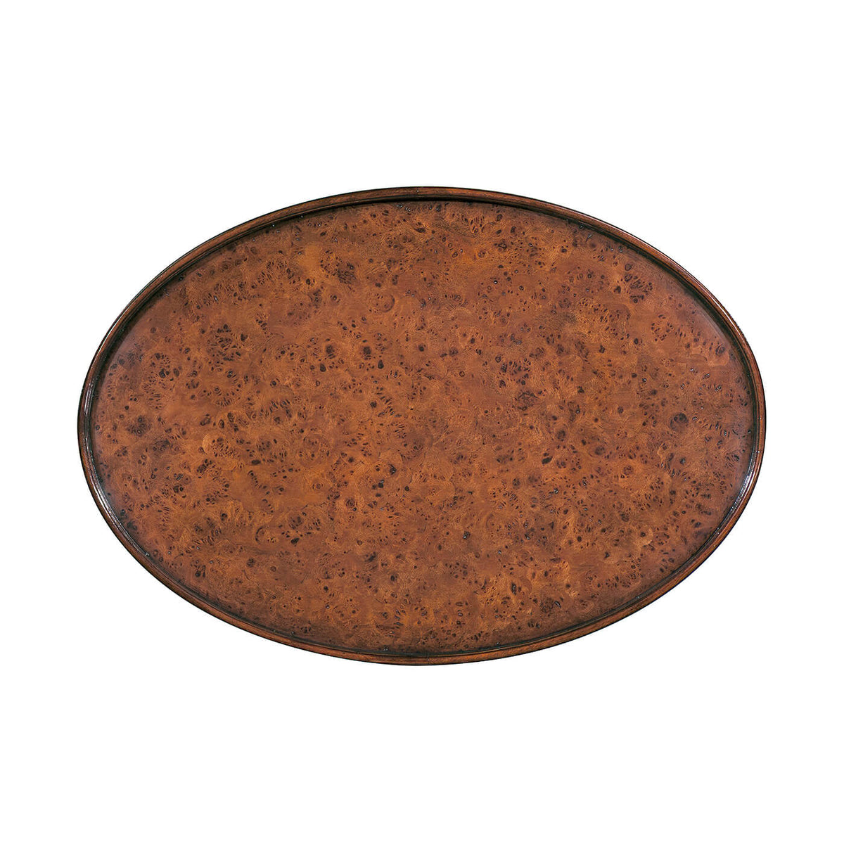 English Three - Tier Oval End Table - English Georgian America