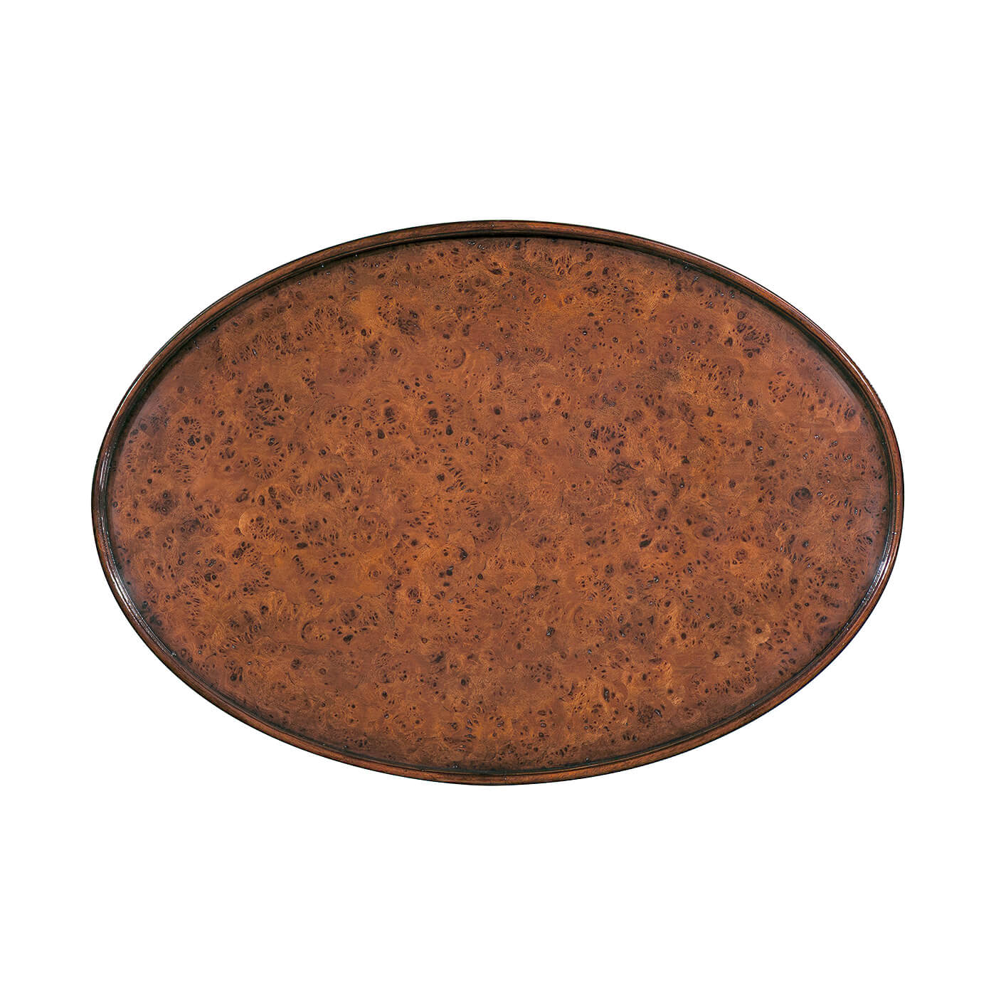 English Three - Tier Oval End Table - English Georgian America