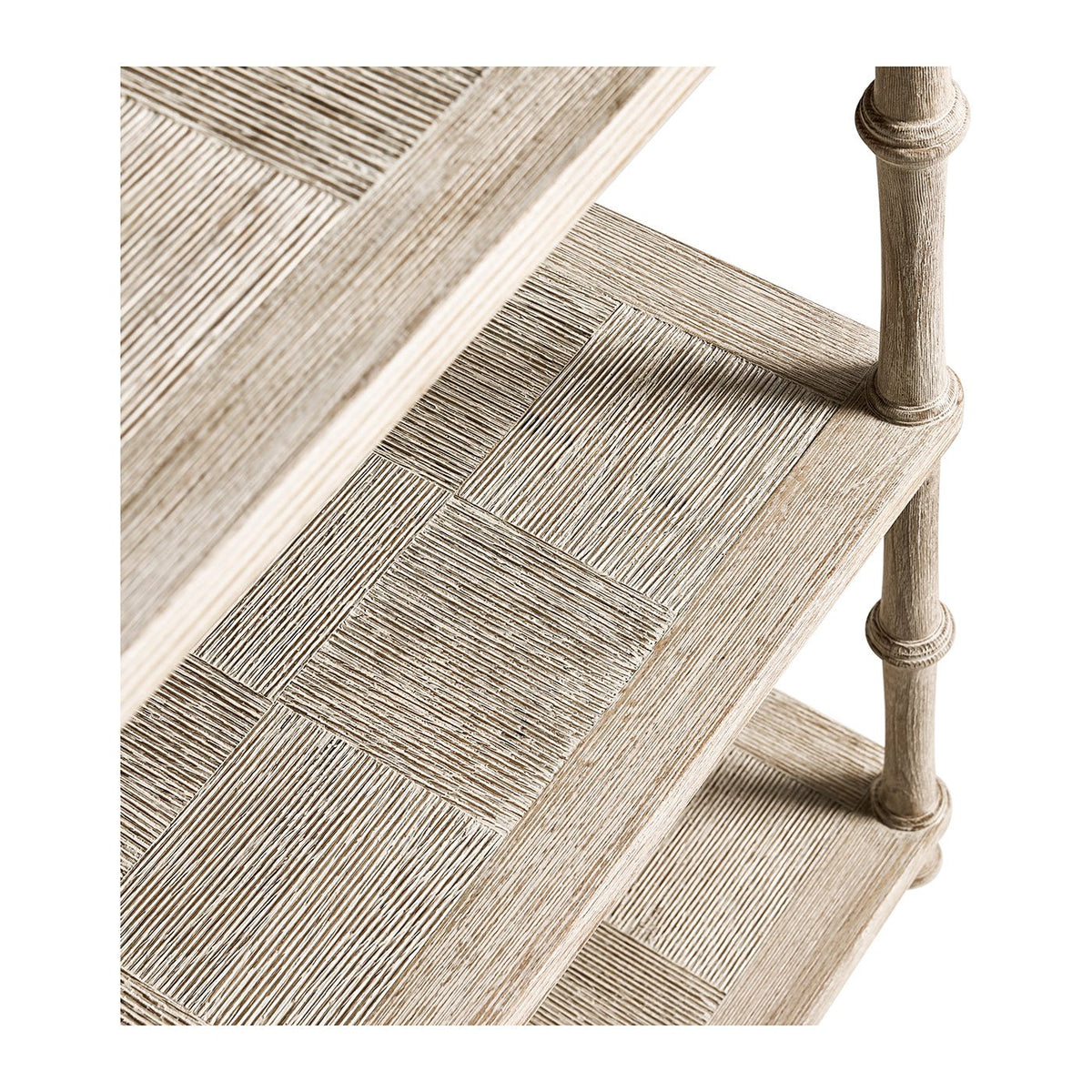 English Three - Tier Washed Console Table - English Georgian America