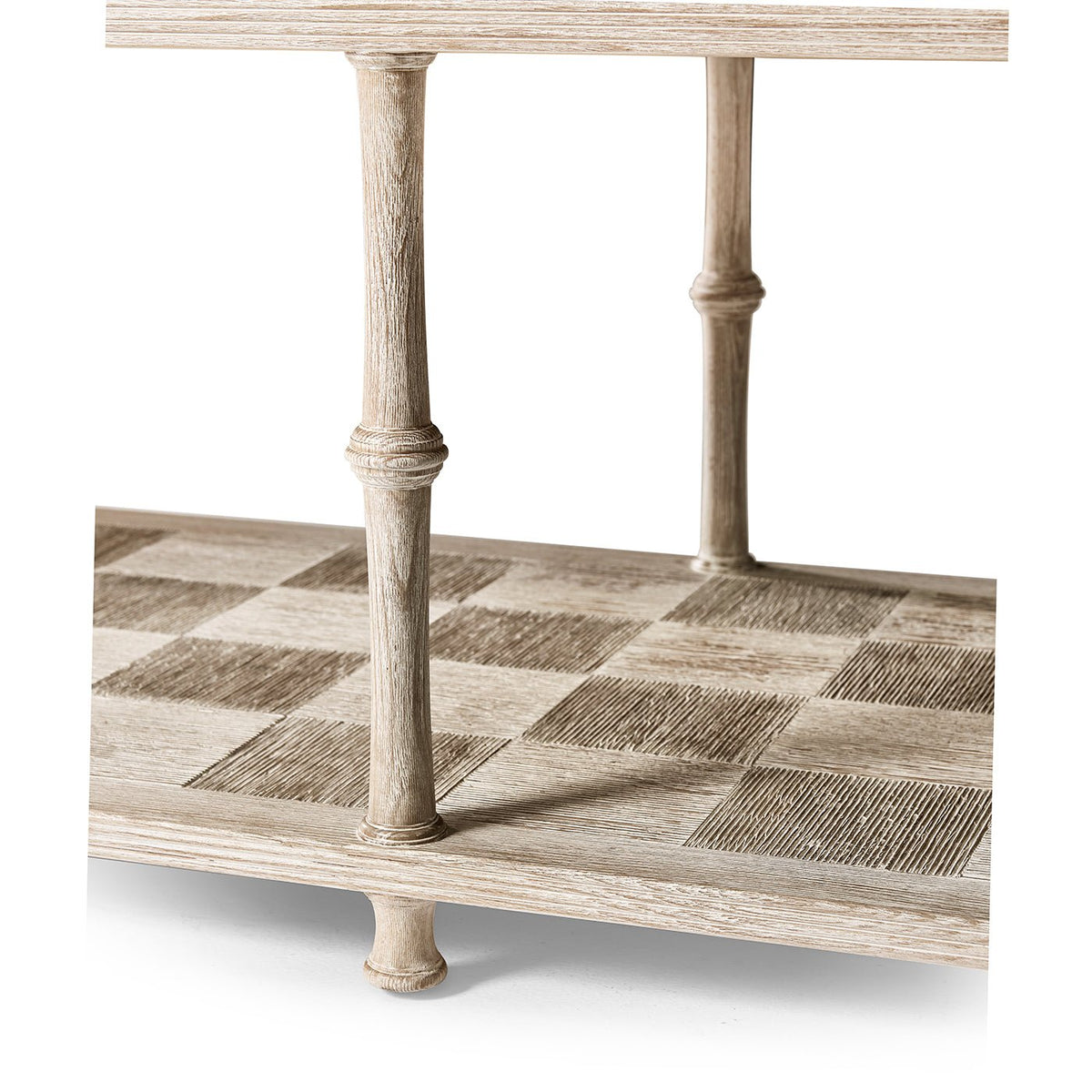 English Three - Tier Washed Console Table - English Georgian America