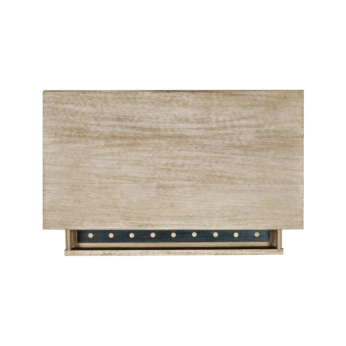 English Three Tier Whitewashed End Table - English Georgian America