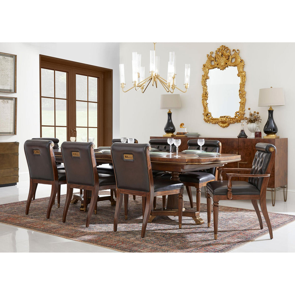 English Traditional Extension Dining Table - English Georgian America