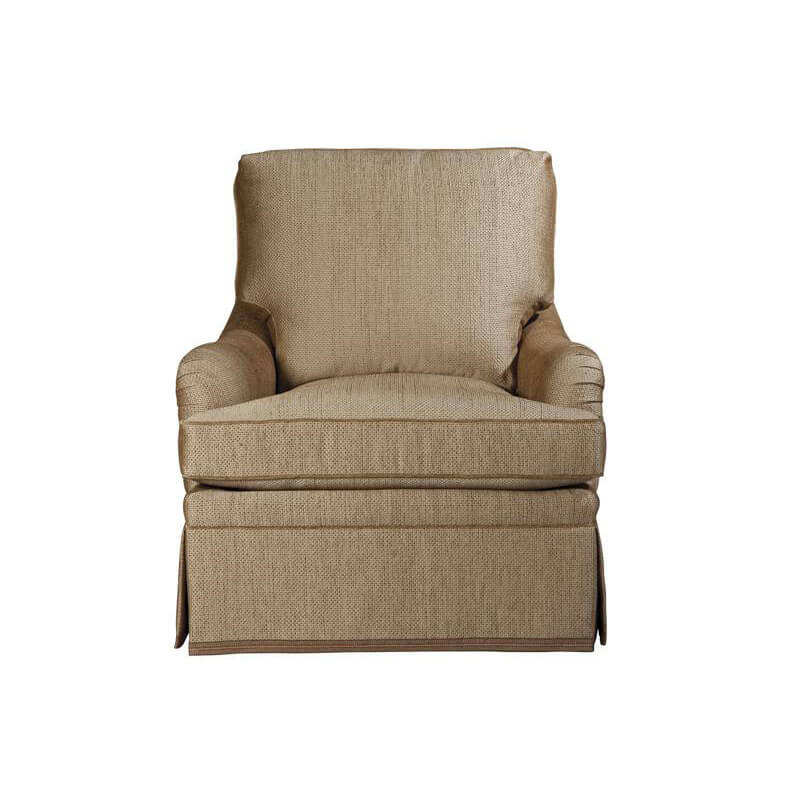 English Upholstered Library Armchair - English Georgian America