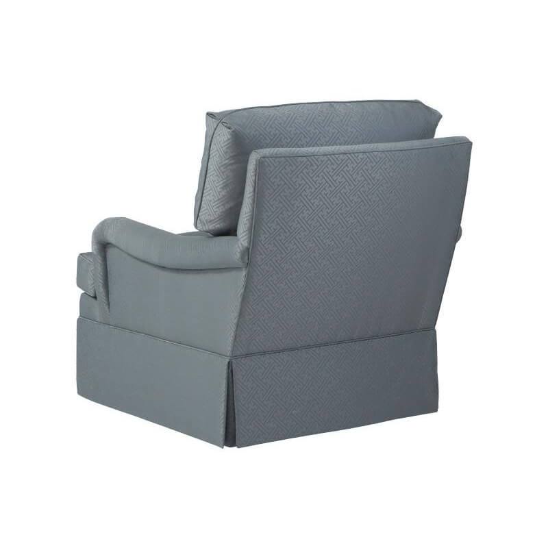 English Upholstered Library Armchair - English Georgian America