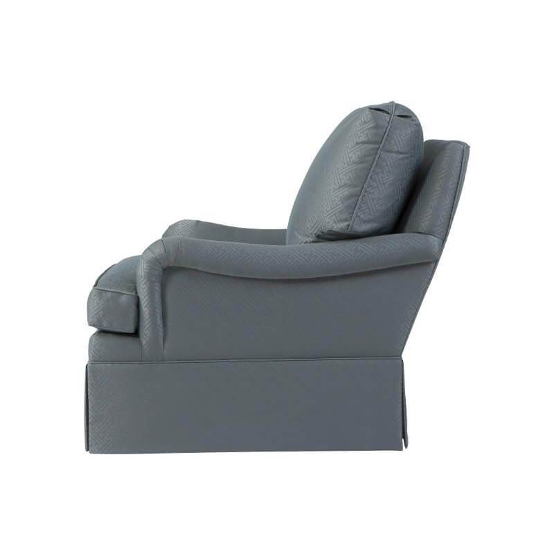 English Upholstered Library Armchair - English Georgian America