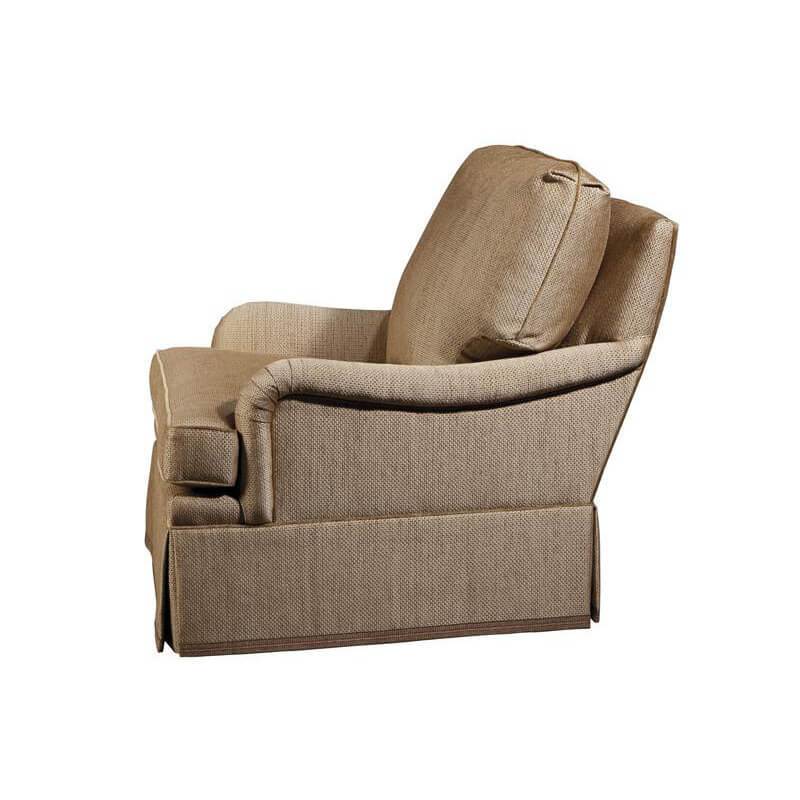 English Upholstered Library Armchair - English Georgian America