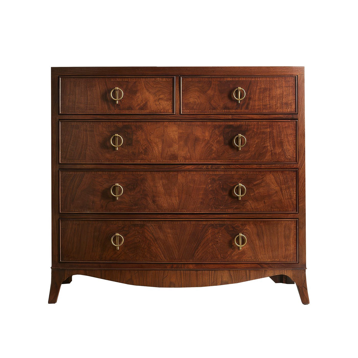 English Walnut Chest of Drawers - English Georgian America