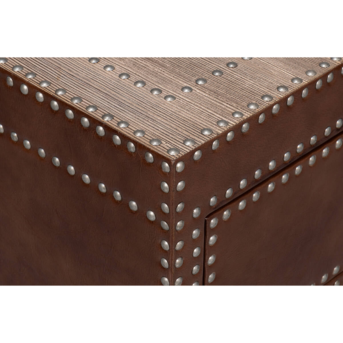 Equestrian Leather Coffee Table - English Georgian America