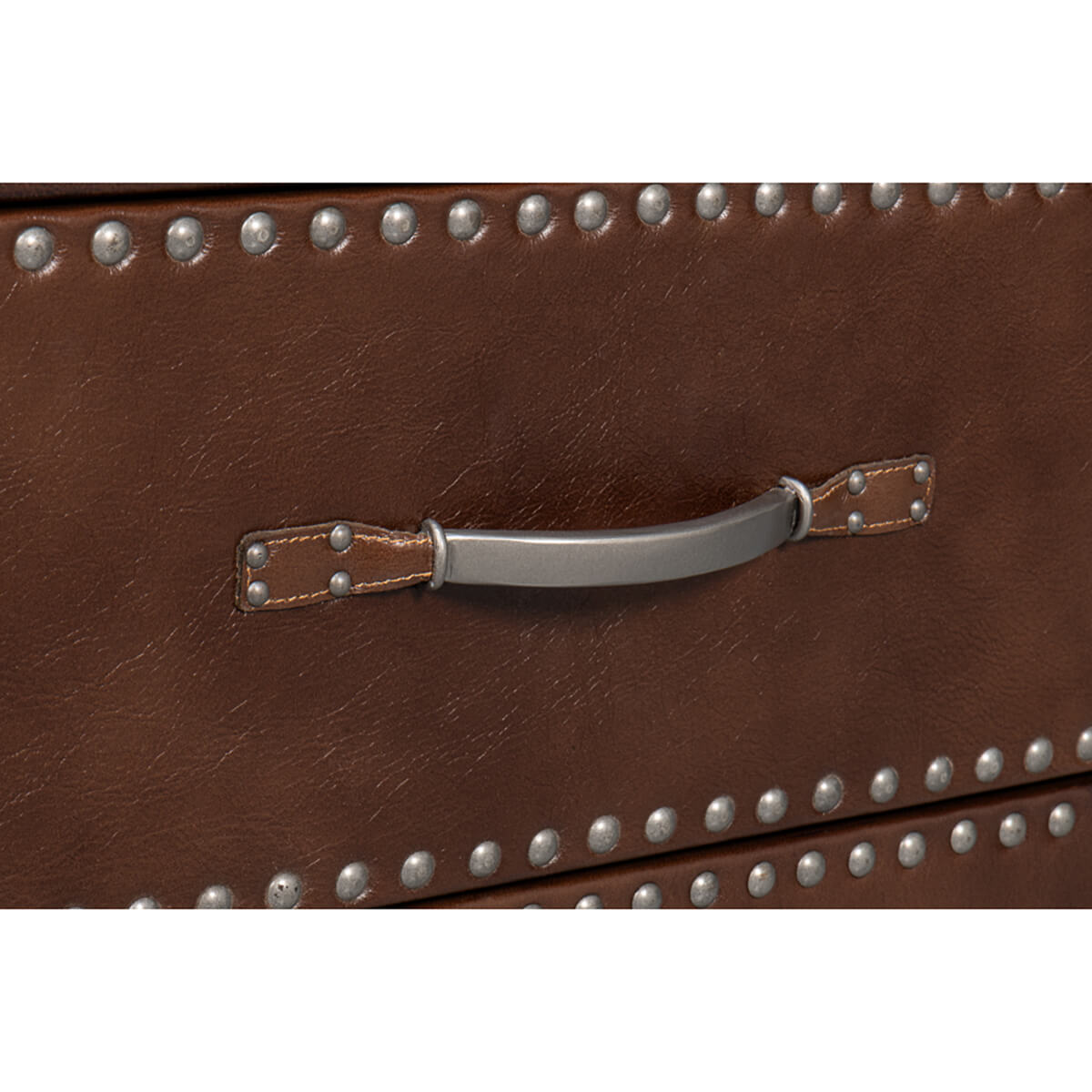 Equestrian Leather Coffee Table - English Georgian America