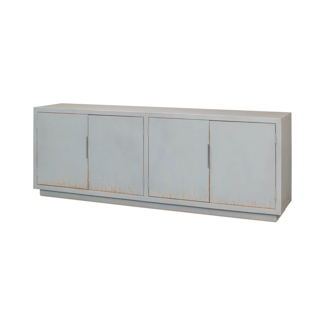 Eros Blue Painted Sideboard - English Georgian America