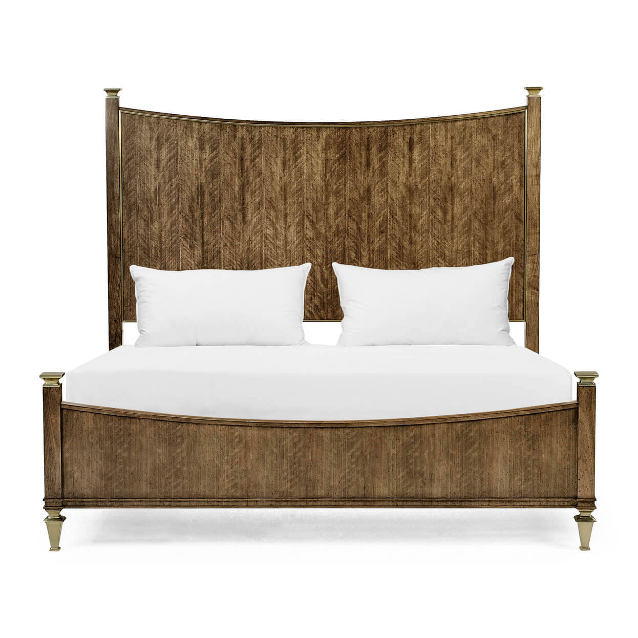 European Classic Walnut Bed - King - English Georgian America