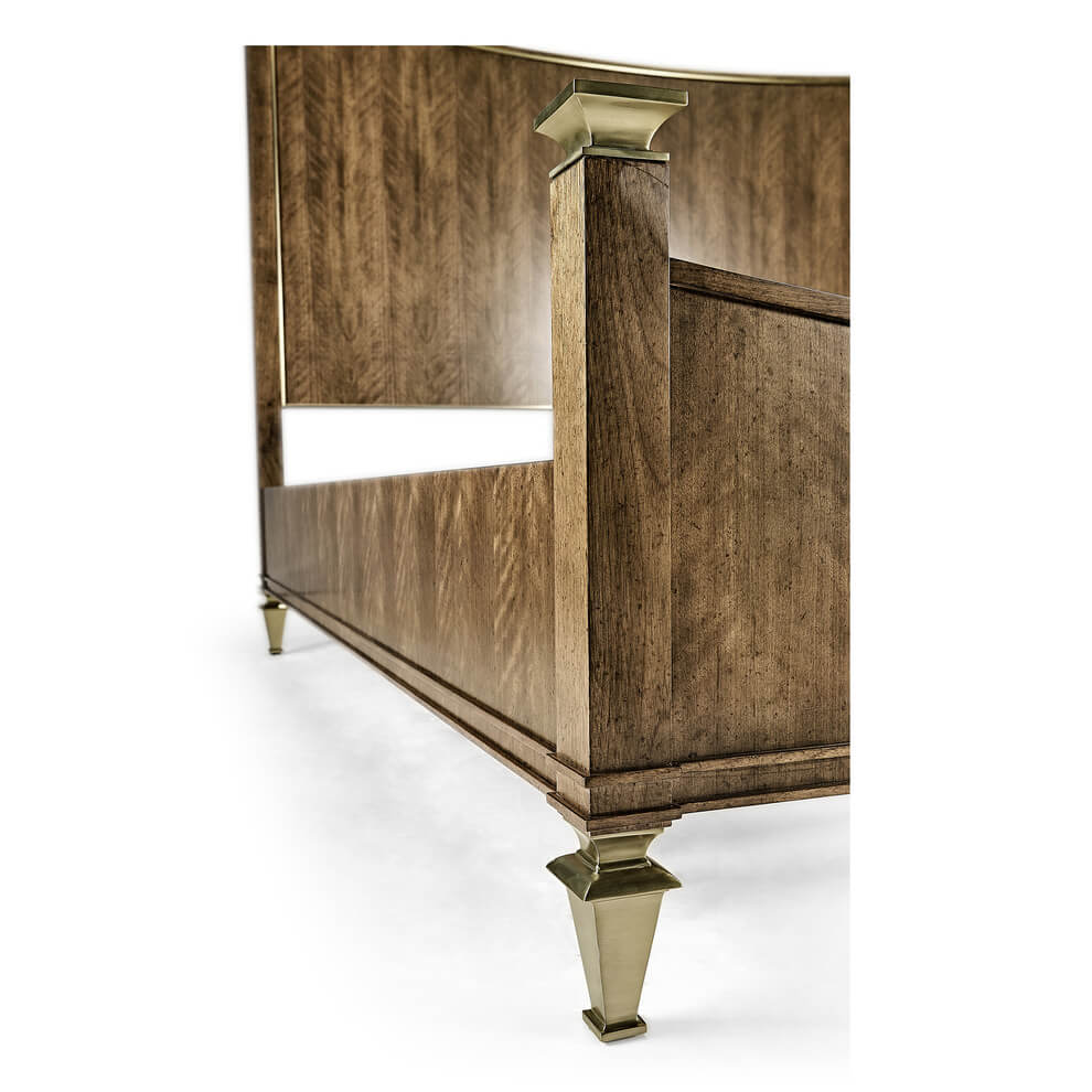 European Classic Walnut Bed - King - English Georgian America