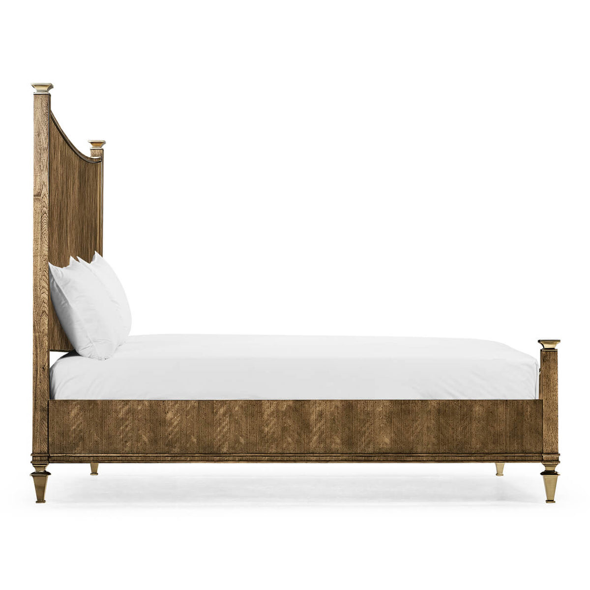 European Classic Walnut Bed - King - English Georgian America
