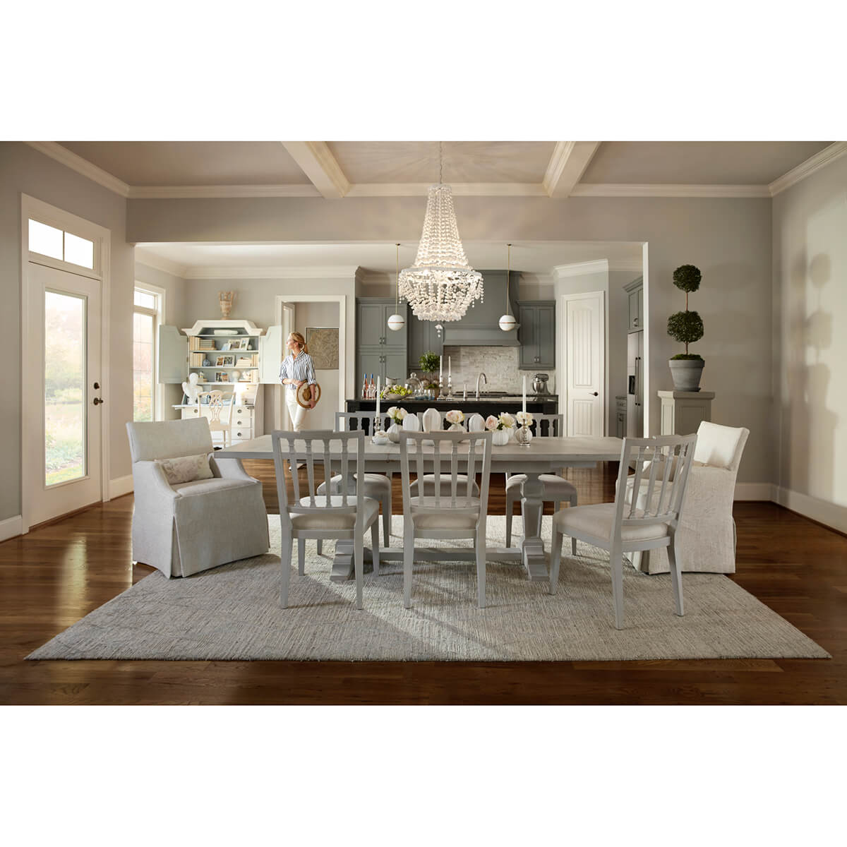 European Extension Dining Table - English Georgian America